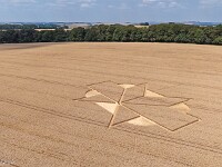 Mich faszinieren diese geometrischen Muster.  default : Kornkreis