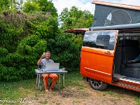 Die erste Nacht verbringe ich im Camping Les Breuils in Verdun, der tiptop ausgestattet ist und sogar über ein Schwimmbassin verfügt. Das probiere ich sofort aus ... : Saint-Jean Saverne
