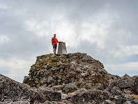 Und irgendwann stehe ich auf der Gipfelplattform und erwische einen kurzen Moment, wo ich alleine bin. : Ben Nevis