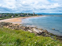 Bald erreiche ich den St. Andrews Holiday Park, wo ich einen Stellplatz reserviert habe. Ein rund halbstündiger Fussmarsch entlang der Küste und über einen schönen Strand bringt mich in die Stadt. : Dunino Den, Fort William, Forth Bridge, St. Andrews