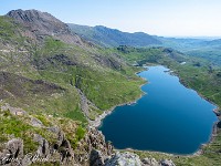 Blick zum Llyn Llydaw. : Snowdon