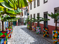 Gasse in Câmara de Lobos. : Madeira