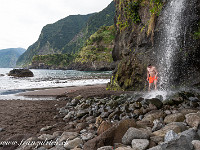 Eine Freiluftdusche gehört gratis dazu. : Madeira