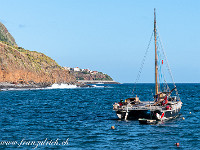 Blick auf das Dörfchen Jardim do Mar an der Südküste. : Madeira