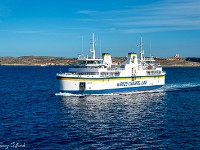 Das Billett für die Fähre wird erst bei der Rückfahrt in einem Tickethäuschen auf Gozo gekauft, eine Reservation ist also nicht nötig. : Malta 2025