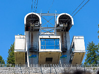 Bei der Bergstation der Luftseilbahn Orselina-Gardada hat der Architekt ganze Arbet geleistet (war es Mario Botta?) : Gordevio Tessin 2022