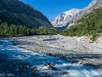 Die noch junge Naviscence, im Hintergrund der Grand Cornier (3961 m). : Zinal 2026