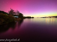 Polarlicht vom 10. auf den 11. Mai 2024 über dem Baldeggersee. : Polarlicht Hohenrain