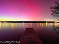 Polarlicht über dem Baldeggersee. : Polarlicht Hohenrain