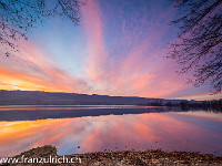 Abendstimmung am Baldeggersee. : Abend, Abendrot, Baldeggersee, Gelfingen, Hitzkirch